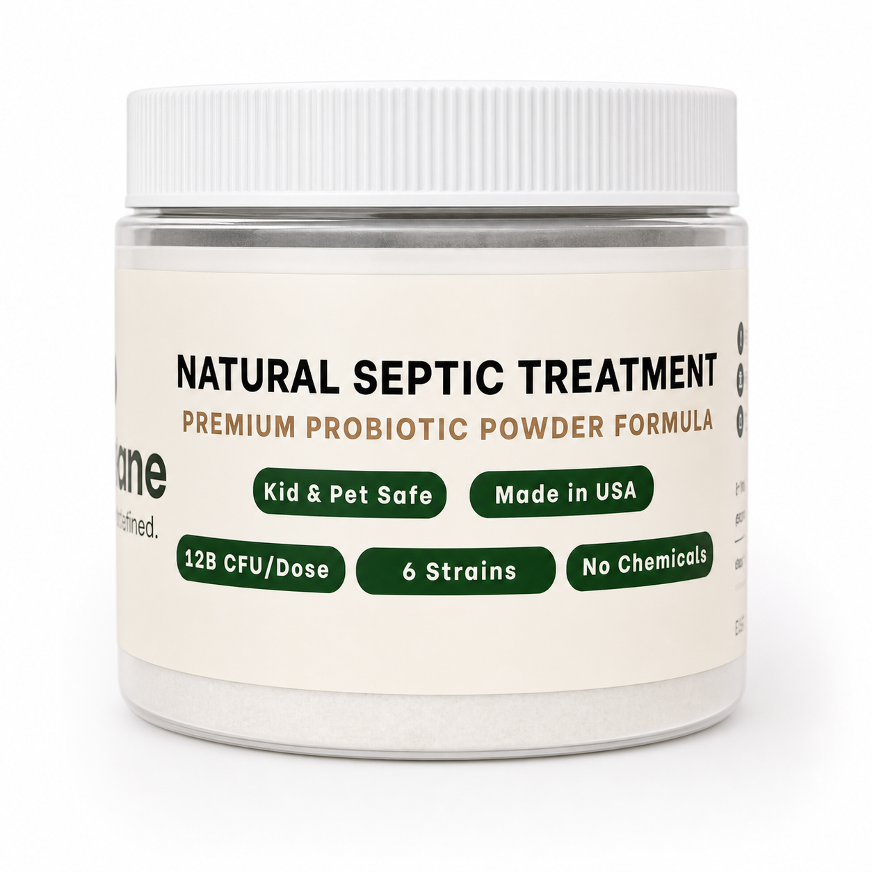 Single jar of Maintane natural septic treatment